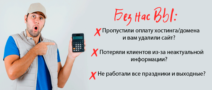 ведение сайта цена